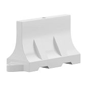 дорожный водоналивной полностью барьер блок ограждение 120*50*75см белый