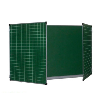 Распашная меловая магнитная доска, 300х100 см, разлинованная