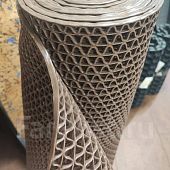 Резиновое противоскользящее антискользящее покрытие ковер Mantella Зиг Заг Zig Zag 5 мм коричневый 