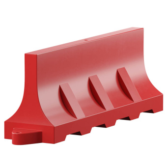 Дорожное ограждение передвижное водоналивной Полностью барьер блок 2 метра красный