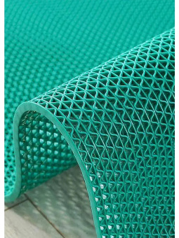 Противоскользящее резиновое антискользящее покрытие Mantella Зиг Заг зелёный 5мм