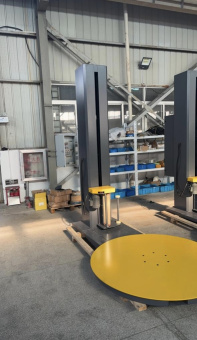 Паллетоупаковщик паллетообмотчик автоматический и полуавтоматический с моторизированной кареткой с престрейчем Mantella 1500