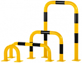 Отбойник металлический для защиты стен складов стеллажей швеллер П-образный 1 метр, высота 1200 мм 